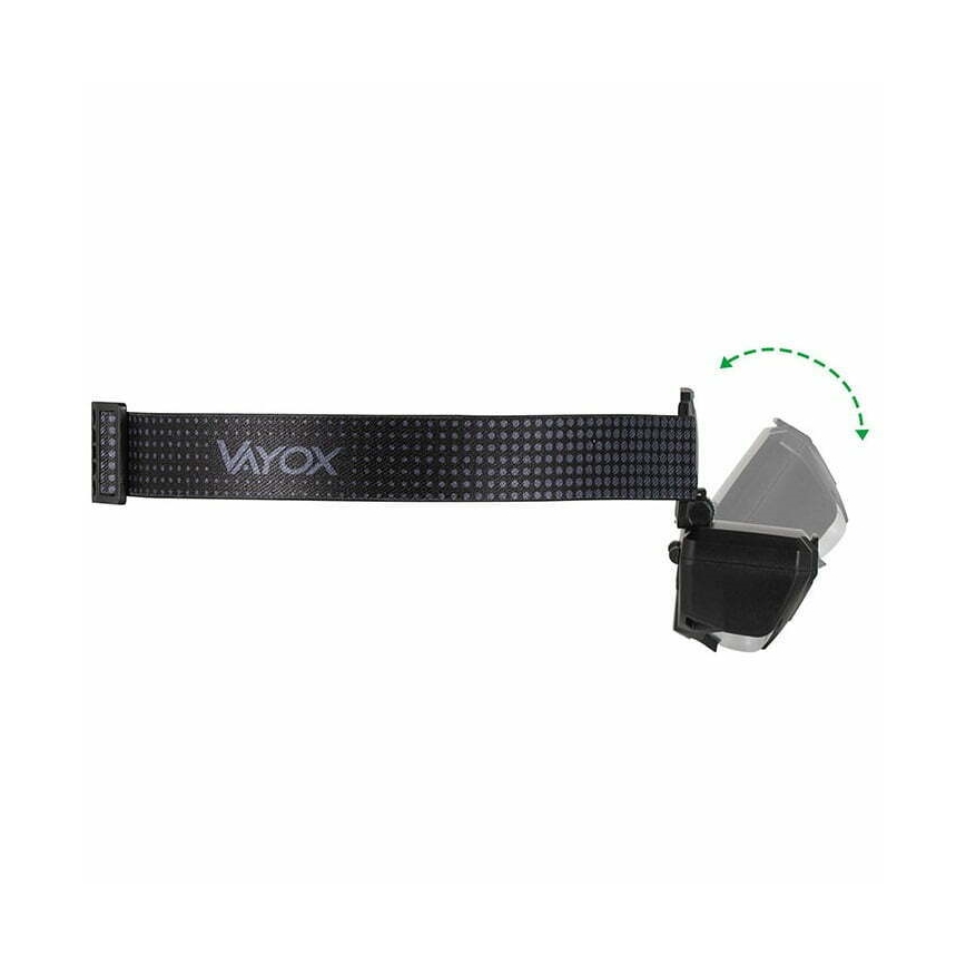 Linterna frontal LED recargable y regulable con sensor y luz roja 2xLED/5W/5V/3xAAA IP65 500 brillante 1200 mAh