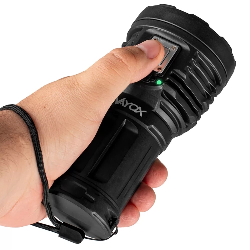 Linterna LED recargable y regulable LED/5V IPX4 600 brillante 1200 mAh