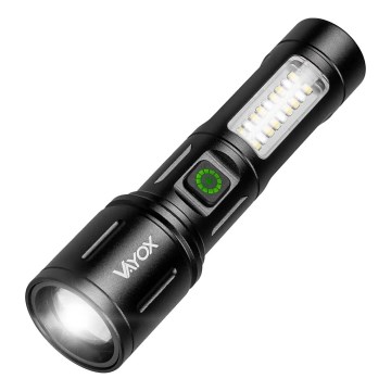 Linterna LED recargable y regulable LED/5W/5V IPX4 260 brillante 2000 mAh