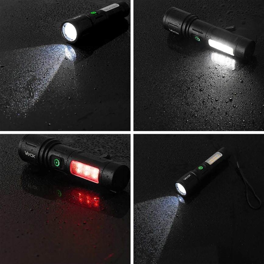 Linterna LED recargable y regulable LED/5W/5V IPX4 260 brillante 2000 mAh