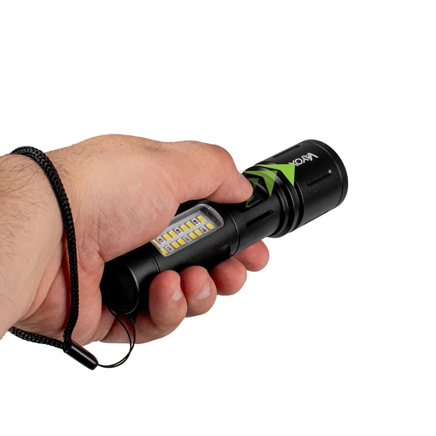 Linterna LED recargable y regulable LED/5W/5V IPX4 260 brillante 2000 mAh