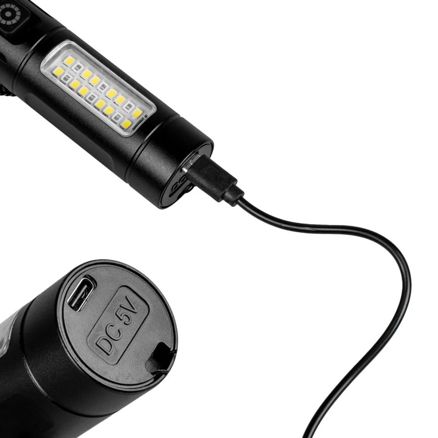 Linterna LED recargable y regulable LED/5W/5V IPX4 260 brillante 2000 mAh
