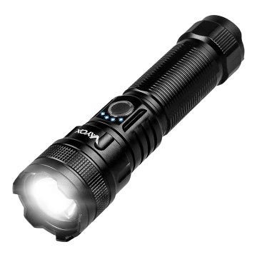 Linterna LED regulable y recargable con función power bank LED/10W/5V IPX4 600 brillante 2000 mAh