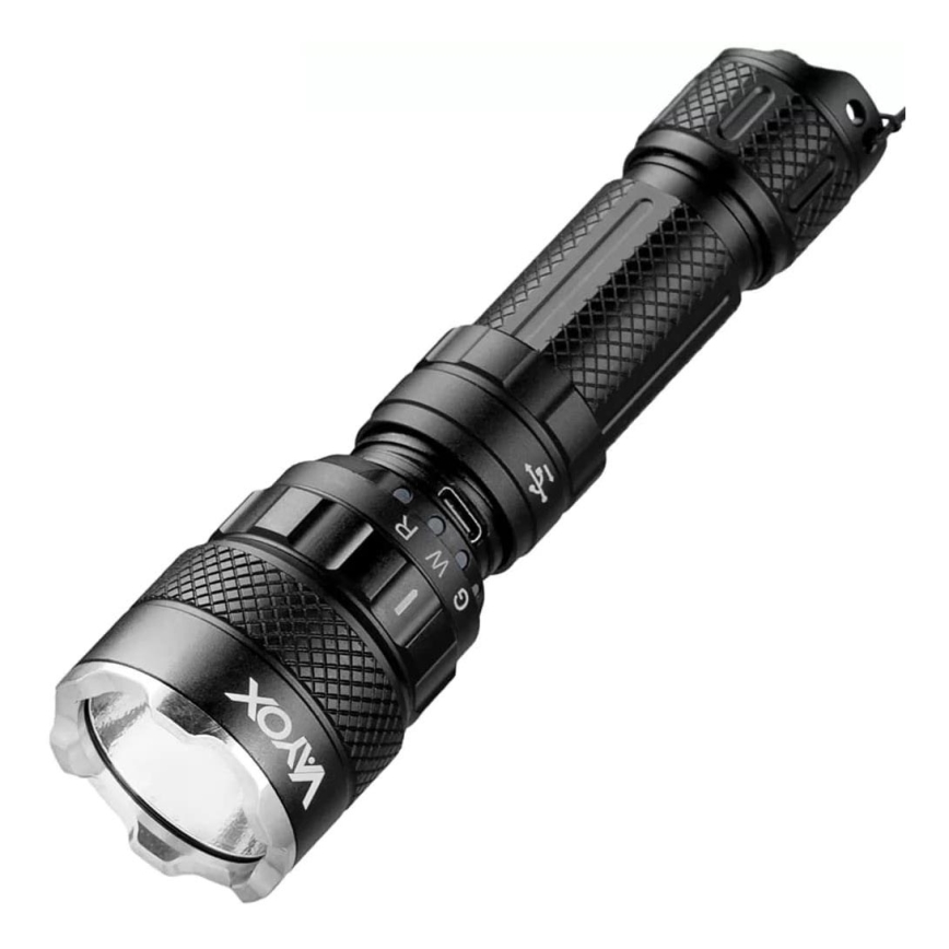 Linterna LED RGBW recargable y regulable LED/15W/5V IP66 1500 brillante 2000 mAh