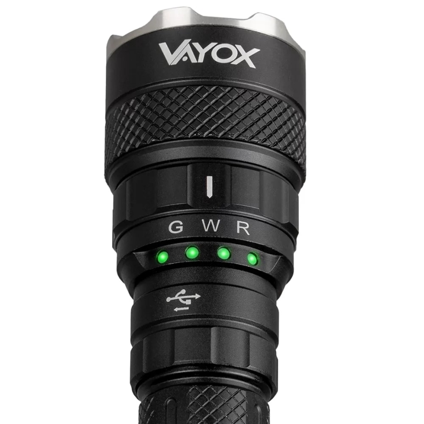 Linterna LED RGBW recargable y regulable LED/15W/5V IP66 1500 brillante 2000 mAh