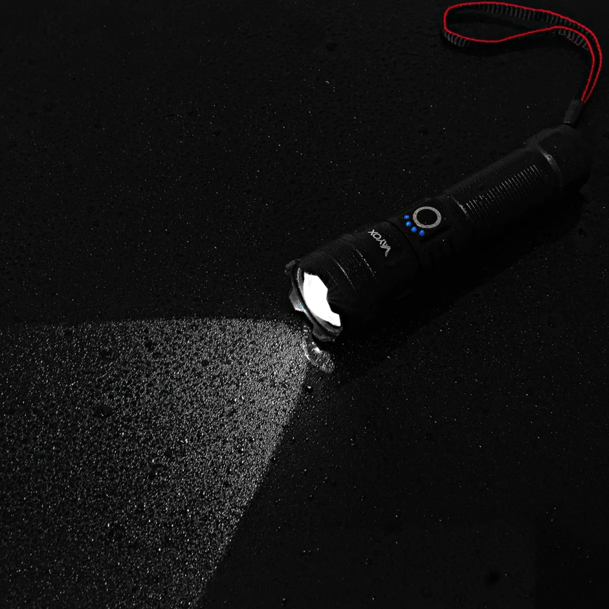 Linterna LED regulable y recargable con función power bank LED/10W/5V IPX4 600 brillante 2000 mAh