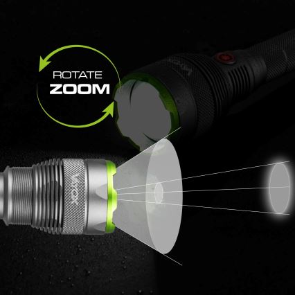 Linterna LED regulable recargable con función power bank LED/5V IPX7 10000 brillante 2600 mAh