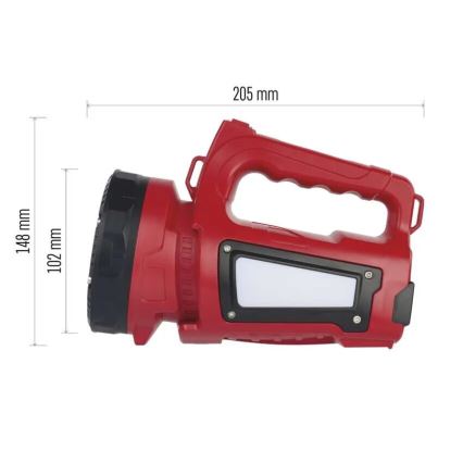 Linterna recargable LED LED/3,7V IP44 1000 lm 15000mAh