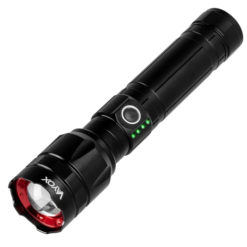 Linterna recargable LED regulable con función de power bank LED/30W/5V IPX5 1060 brillante 5000 mAh