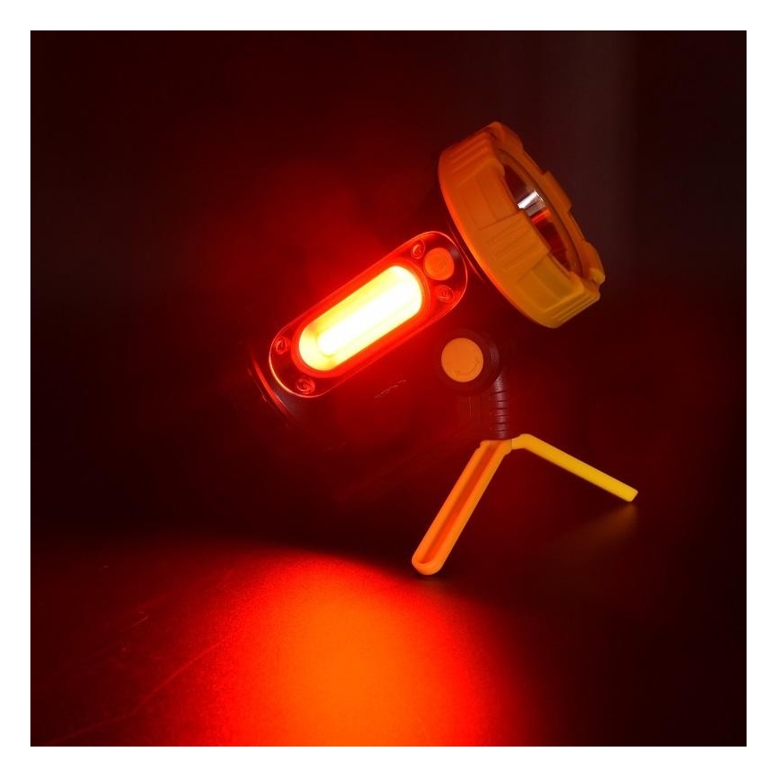 Linterna recargable LED LED/5W/4000mAh + LED/3W