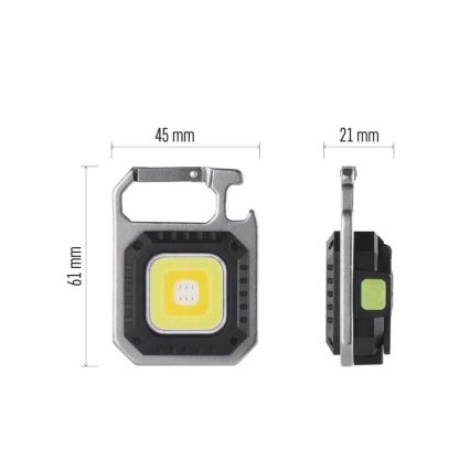 Linterna recargable LED LED/USB/3,7V 750 lm 500 mAh