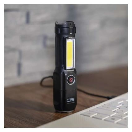 Linterna recargable LED LED/USB/3,7V IP44 150 lm 1200mAh