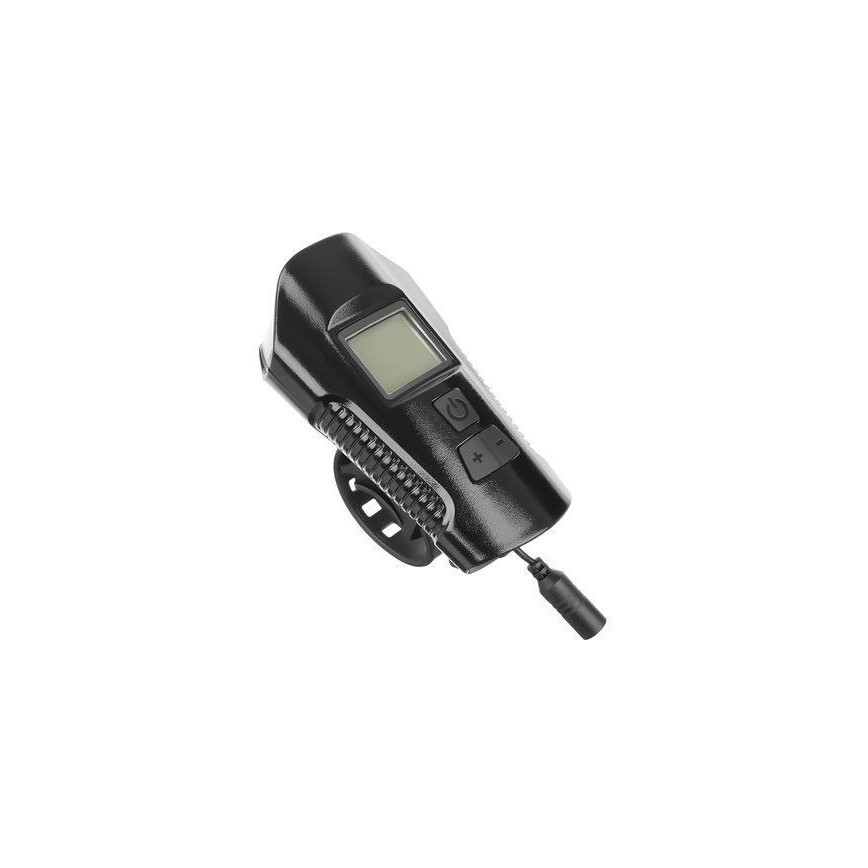 Linterna recargable LED para bicicleta con contador LED y timbre LED/1500 mAh IP65