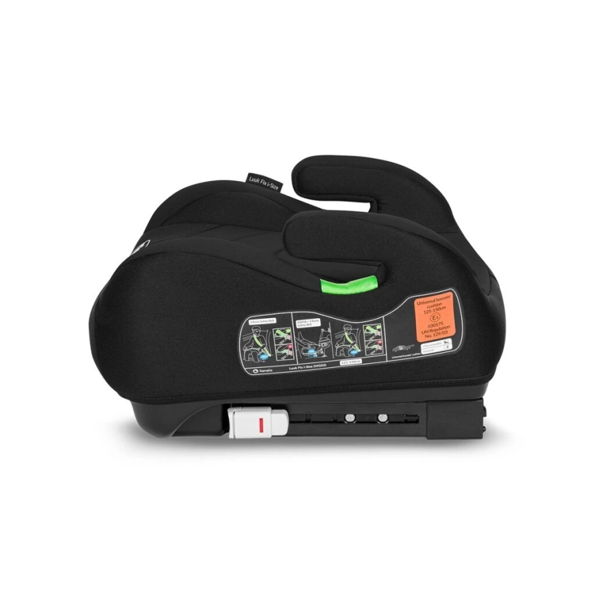 Lionelo - Asiento elevador para coche LUUK FIX i-Tamaño 125-150 cm negro