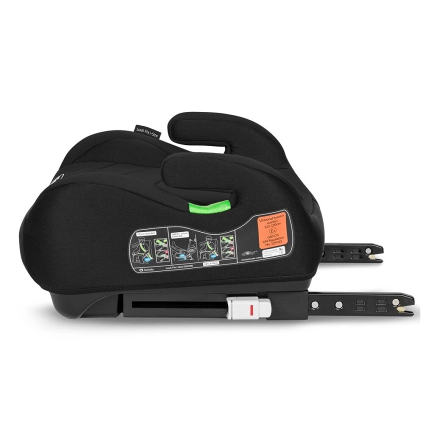 Lionelo - Asiento elevador para coche LUUK FIX i-Tamaño 125-150 cm negro