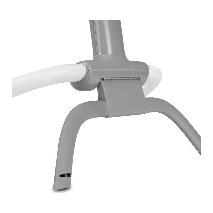 Lionelo - Balancín vibrador para bebés con melody PASCAL gris/turquesa