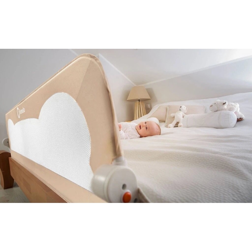Lionelo - Barrera de seguridad para camas EVA beige