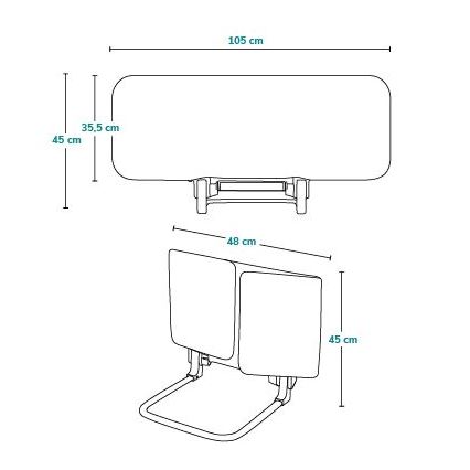 Lionelo - Barrera de seguridad para camas LORA gris