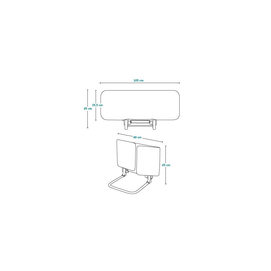Lionelo - Barrera de seguridad para camas LORA gris