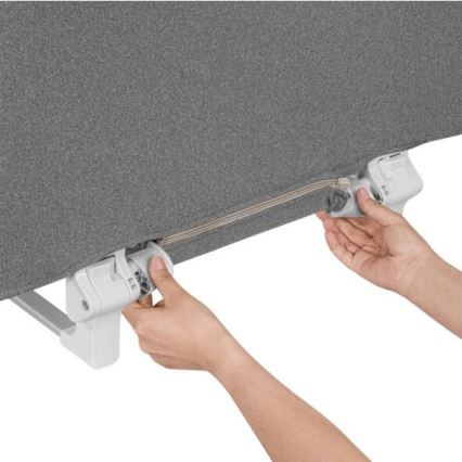 Lionelo - Barrera de seguridad para camas LORA gris oscuro