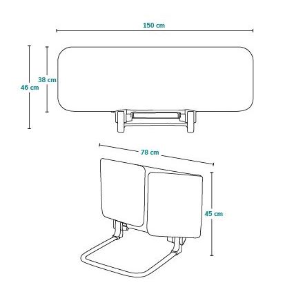 Lionelo - Barrera de seguridad para camas LORA XL gris