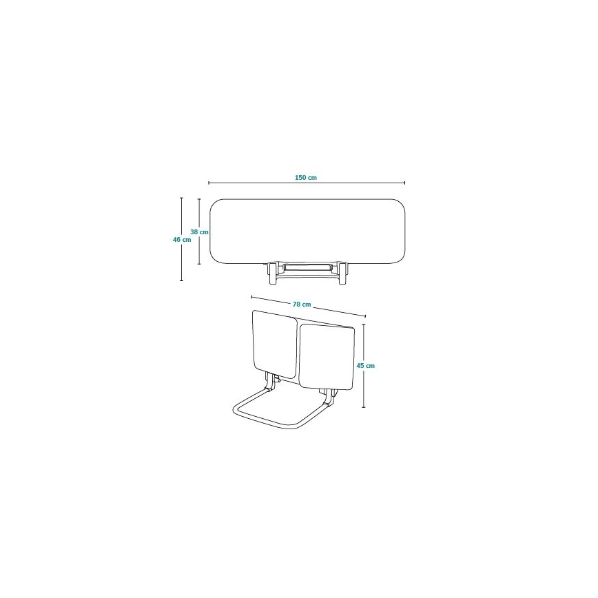 Lionelo - Barrera de seguridad para camas LORA XL gris