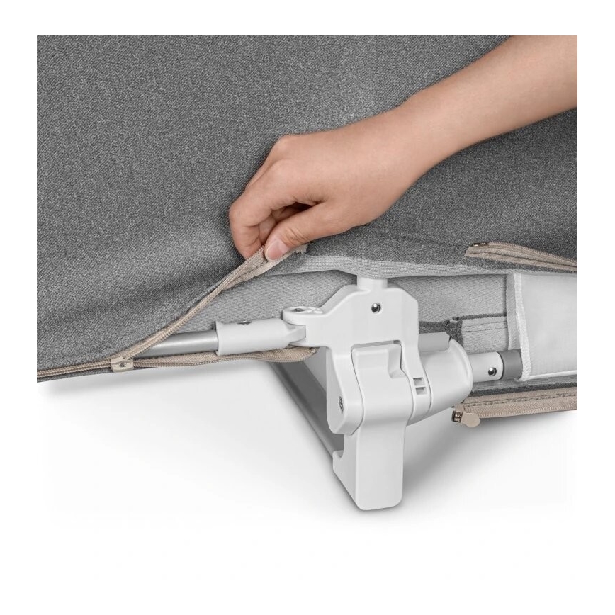 Lionelo - Barrera de seguridad para camas LORA XL gris oscuro