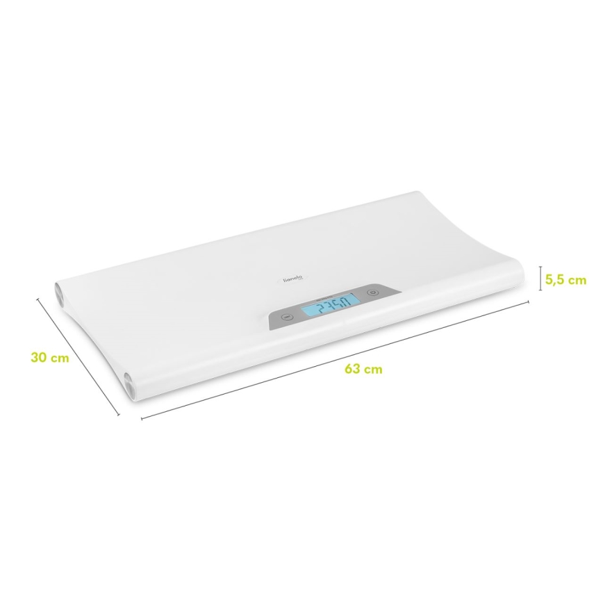 Lionelo - Báscula pediátrica BABYBALANCE 3xAAA