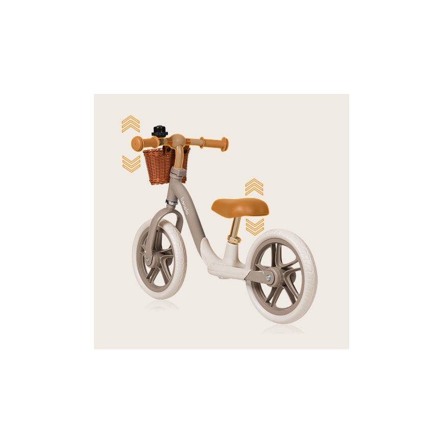Lionelo - Bicicleta de empuje ALEX PLUS beige