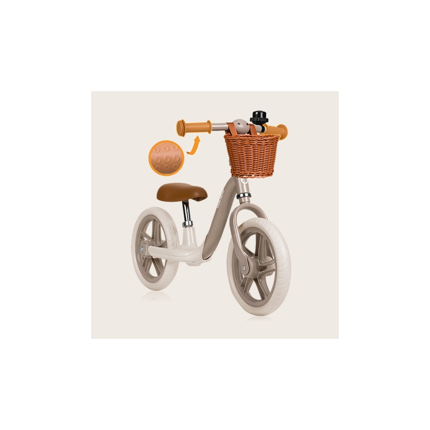 Lionelo - Bicicleta de empuje ALEX PLUS beige