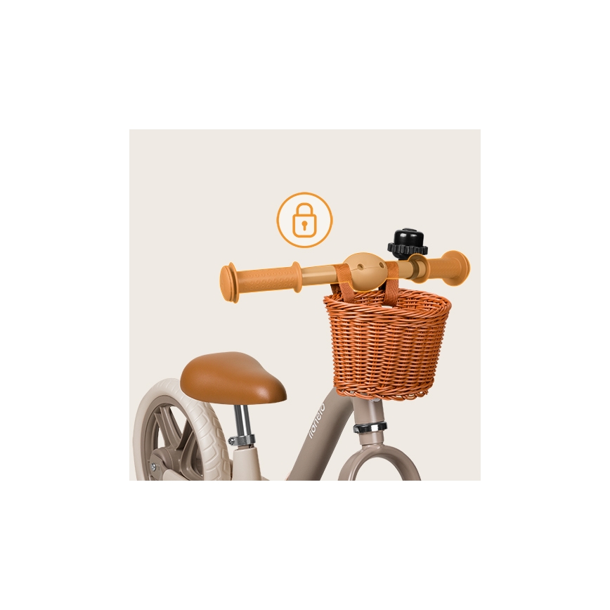 Lionelo - Bicicleta de empuje ALEX PLUS beige