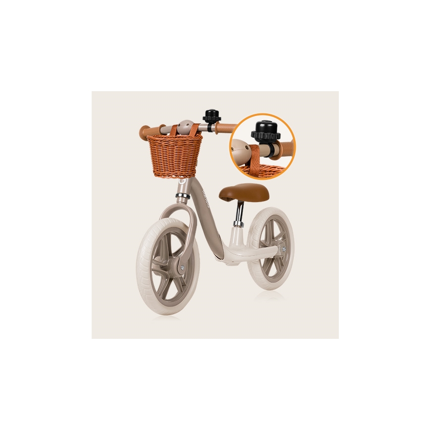 Lionelo - Bicicleta de empuje ALEX PLUS beige