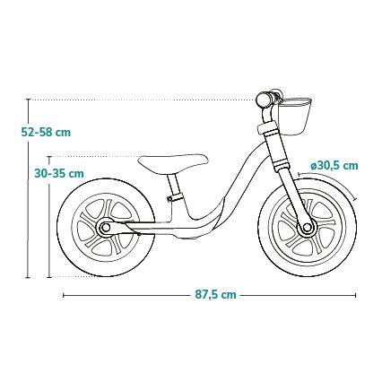 Lionelo - Bicicleta de empuje ALEX PLUS verde