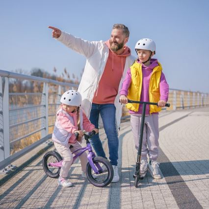 Lionelo - Bicicleta de empuje BART AIR morado/rosa