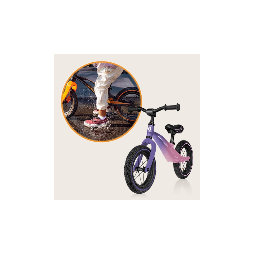 Lionelo - Bicicleta de empuje BART AIR morado/rosa