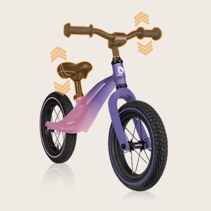 Lionelo - Bicicleta de empuje BART AIR morado/rosa