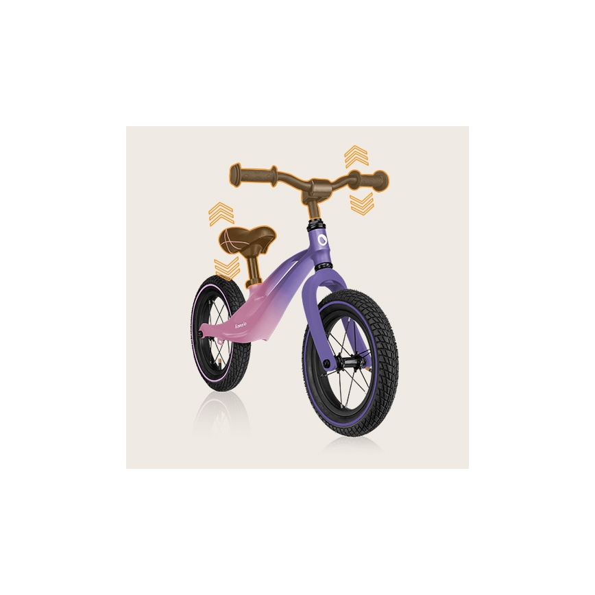 Lionelo - Bicicleta de empuje BART AIR morado/rosa