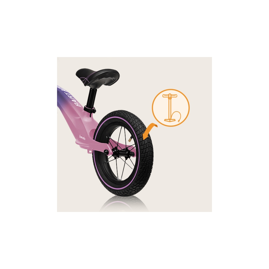 Lionelo - Bicicleta de empuje BART AIR morado/rosa
