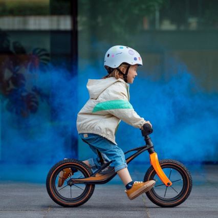 Lionelo - Bicicleta de empuje BART AIR negro/naranja