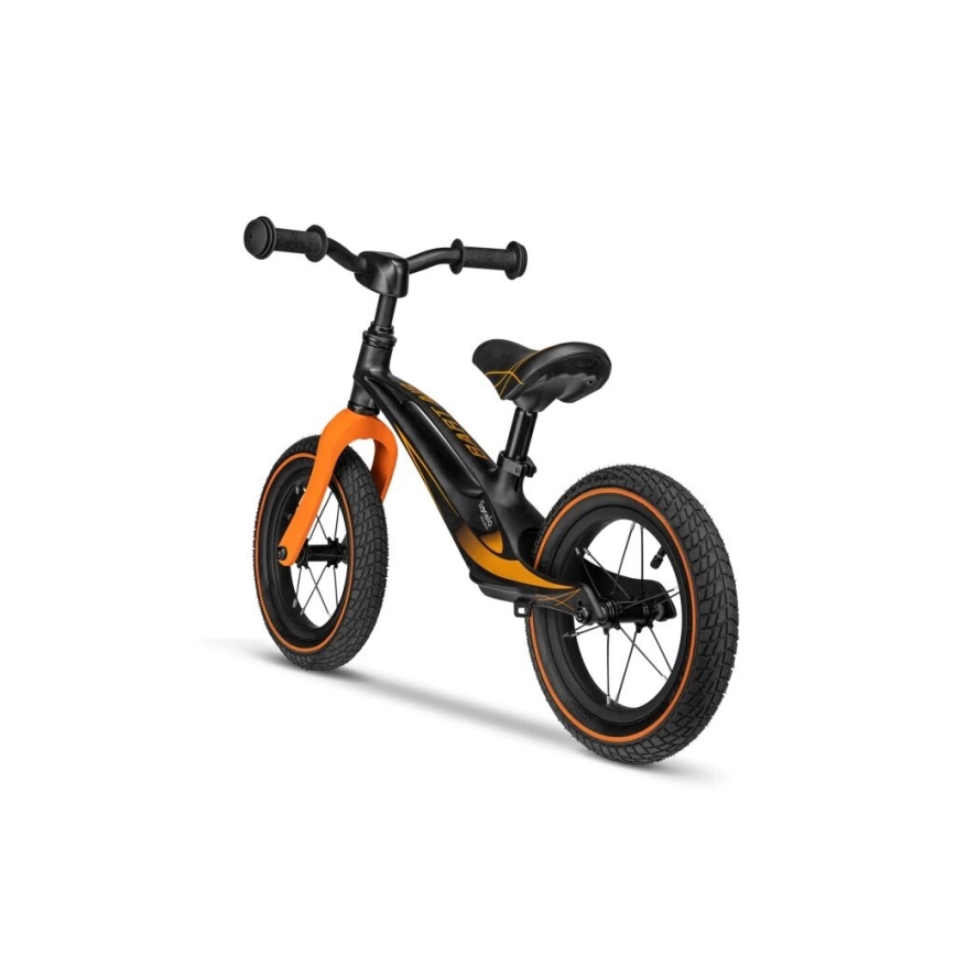 Lionelo - Bicicleta de empuje BART AIR negro/naranja