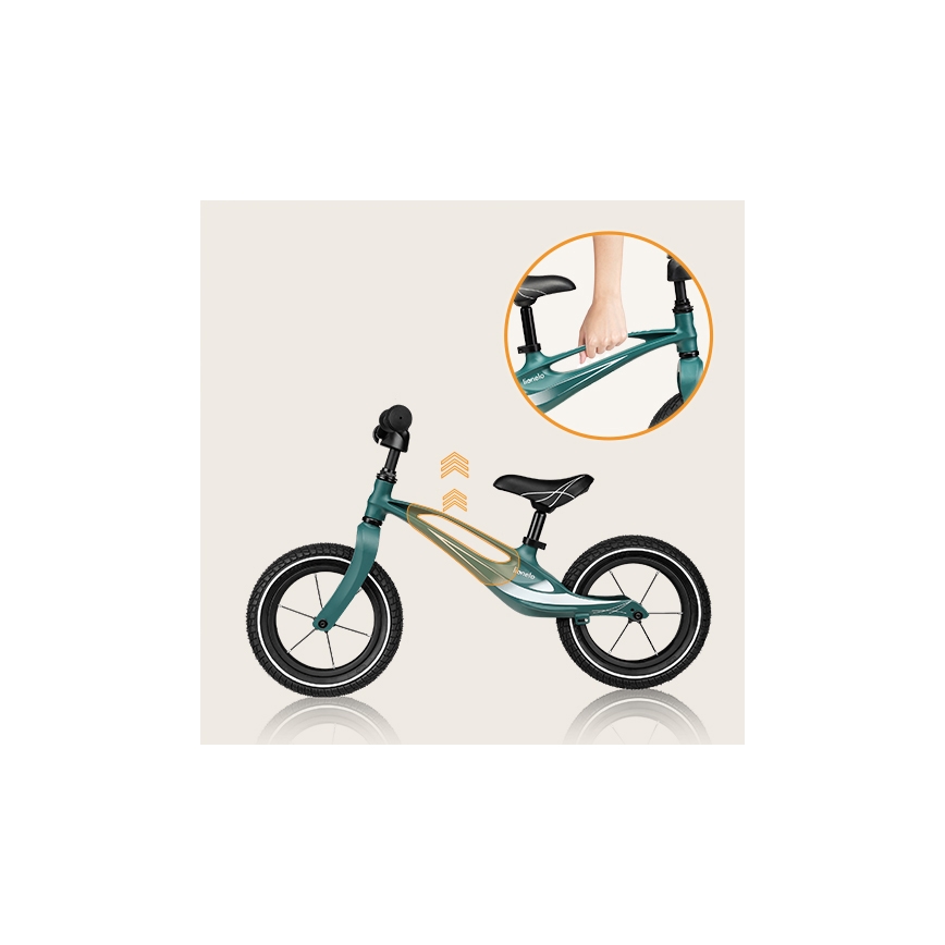 Lionelo - Bicicleta de empuje BART AIR verde