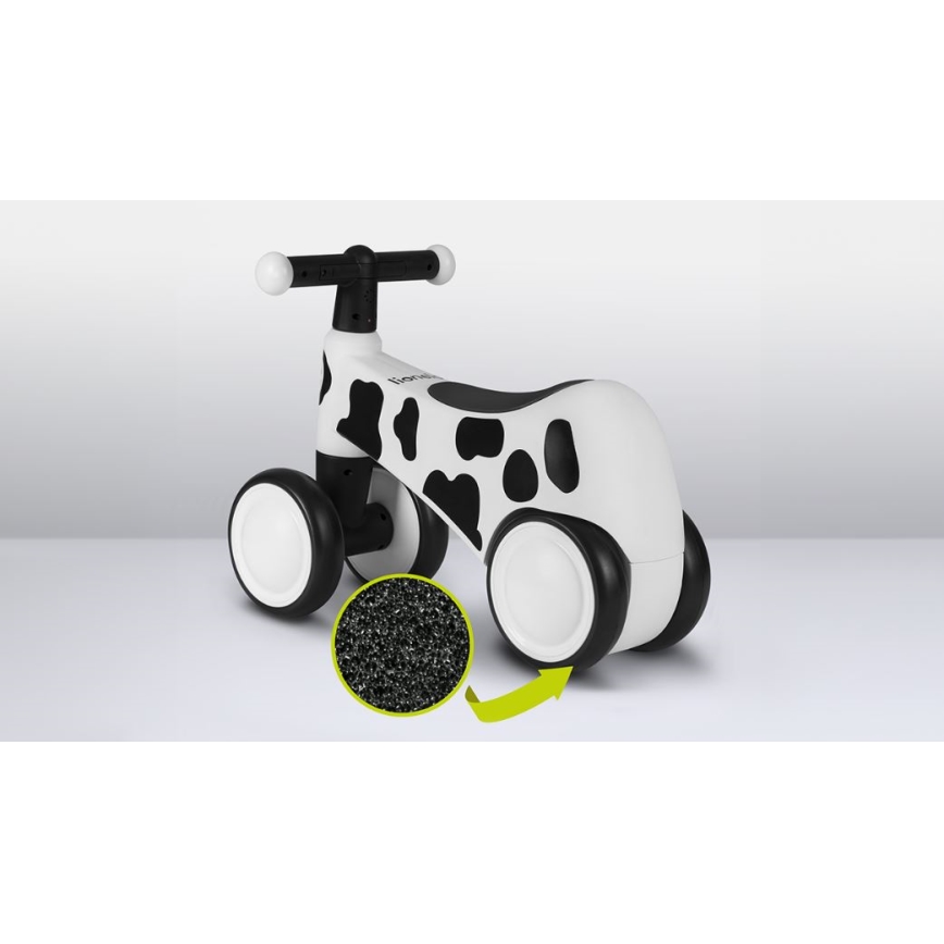 Lionelo - Bicicleta de empuje SAMMY negro/blanco