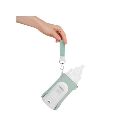 Lionelo - Calentador de biberones recargable THERMUP GO EVO 18W/5V Verde/blanco