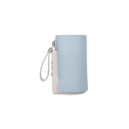 Lionelo - Calentador de biberones recargable THERMUP GO PLUS 10W/5V azul/gris