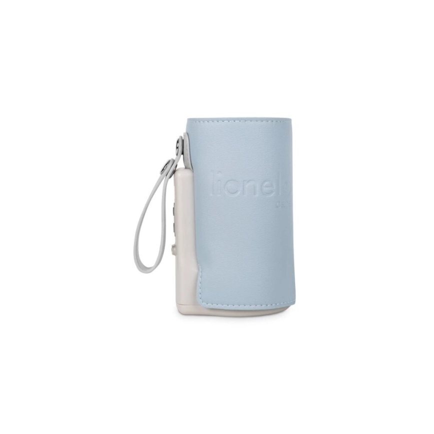 Lionelo - Calentador de biberones recargable THERMUP GO PLUS 10W/5V azul/gris