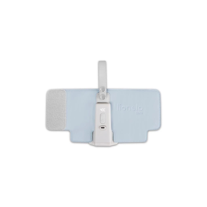 Lionelo - Calentador de biberones recargable THERMUP GO PLUS 10W/5V azul/gris