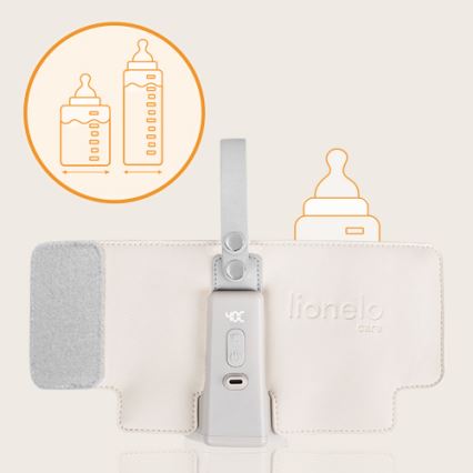 Lionelo - Calentador de biberones recargable THERMUP GO PLUS 10W/5V beige