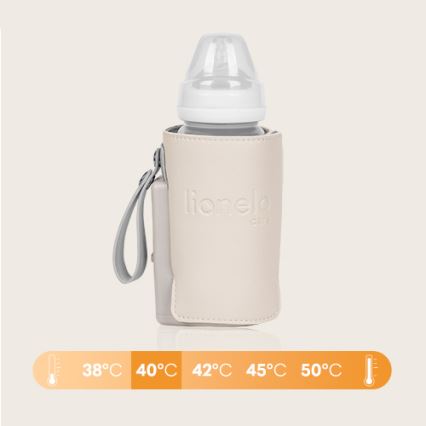 Lionelo - Calentador de biberones recargable THERMUP GO PLUS 10W/5V beige