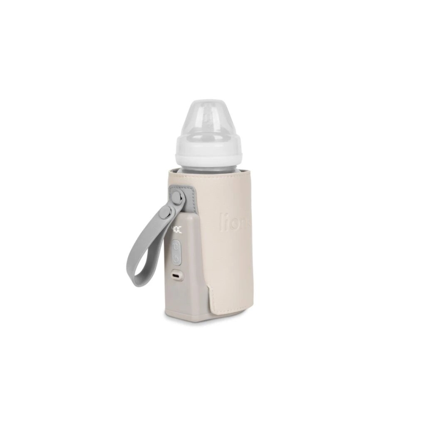 Lionelo - Calentador de biberones recargable THERMUP GO PLUS 10W/5V beige