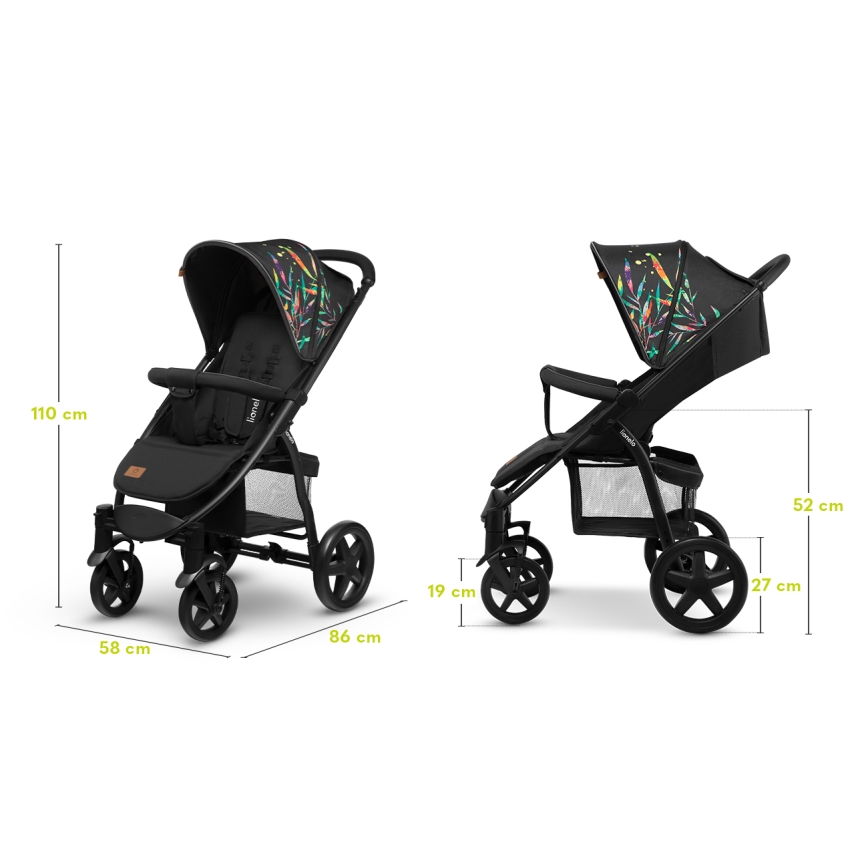 Lionelo - Cochecito ANNET PLUS negro